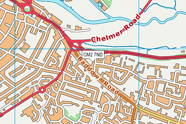 CM2 7ND map - OS VectorMap District (Ordnance Survey)