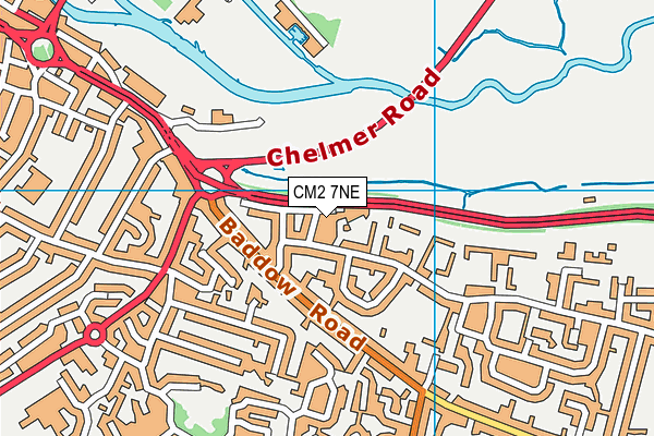 CM2 7NE map - OS VectorMap District (Ordnance Survey)