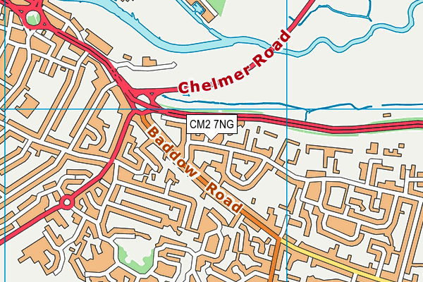 CM2 7NG map - OS VectorMap District (Ordnance Survey)