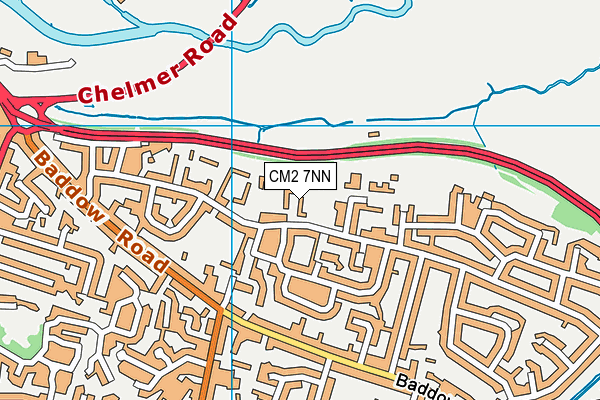 CM2 7NN map - OS VectorMap District (Ordnance Survey)