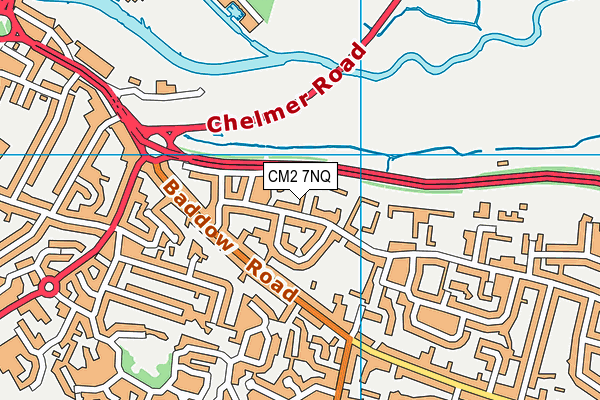 CM2 7NQ map - OS VectorMap District (Ordnance Survey)