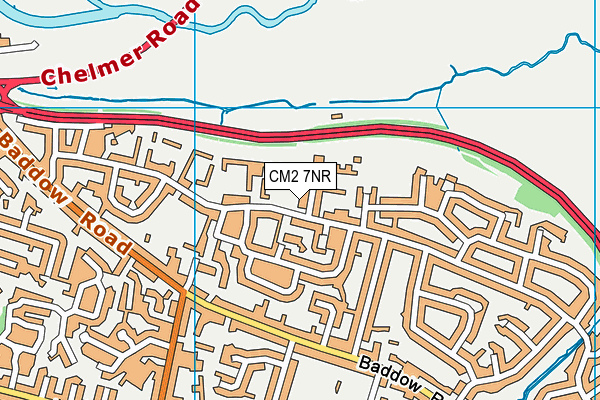 CM2 7NR map - OS VectorMap District (Ordnance Survey)