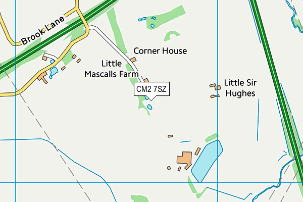 CM2 7SZ map - OS VectorMap District (Ordnance Survey)