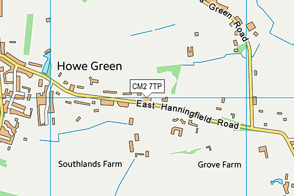 CM2 7TP map - OS VectorMap District (Ordnance Survey)