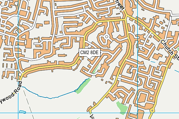 CM2 8DE map - OS VectorMap District (Ordnance Survey)