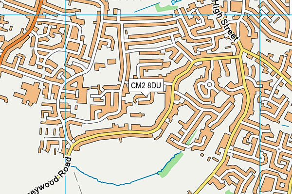 CM2 8DU map - OS VectorMap District (Ordnance Survey)