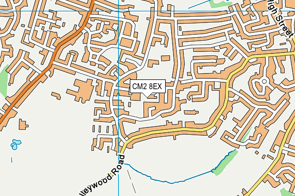 CM2 8EX map - OS VectorMap District (Ordnance Survey)