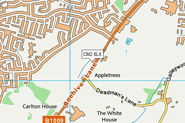 CM2 8LX map - OS VectorMap District (Ordnance Survey)