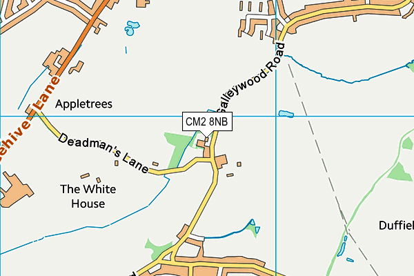 CM2 8NB map - OS VectorMap District (Ordnance Survey)