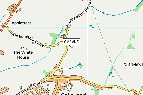 CM2 8NE map - OS VectorMap District (Ordnance Survey)