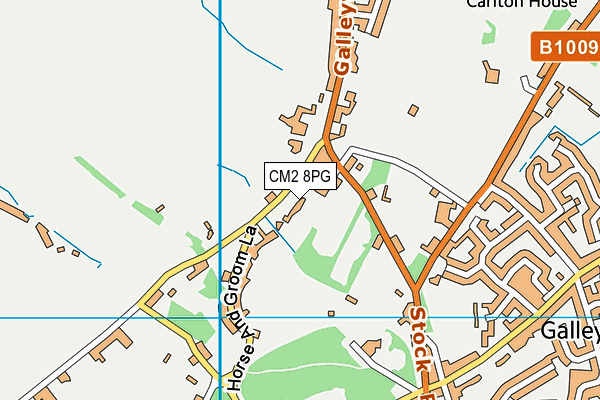 CM2 8PG map - OS VectorMap District (Ordnance Survey)