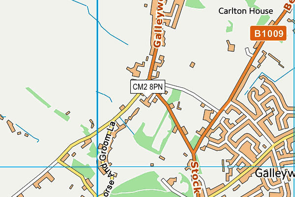 CM2 8PN map - OS VectorMap District (Ordnance Survey)