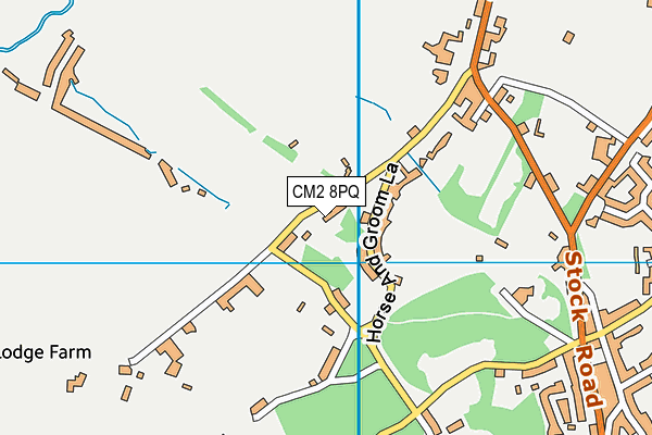 CM2 8PQ map - OS VectorMap District (Ordnance Survey)