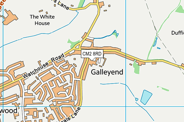 CM2 8RD map - OS VectorMap District (Ordnance Survey)