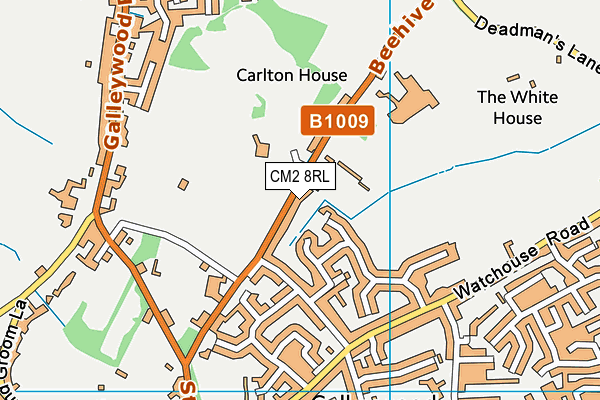 CM2 8RL map - OS VectorMap District (Ordnance Survey)