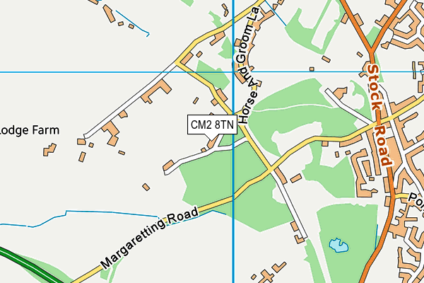 CM2 8TN map - OS VectorMap District (Ordnance Survey)