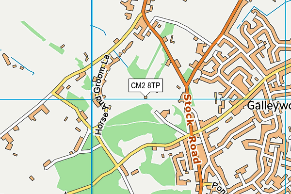 CM2 8TP map - OS VectorMap District (Ordnance Survey)