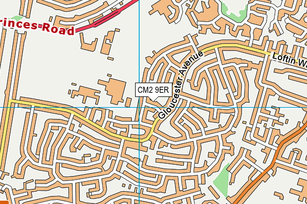 CM2 9ER map - OS VectorMap District (Ordnance Survey)