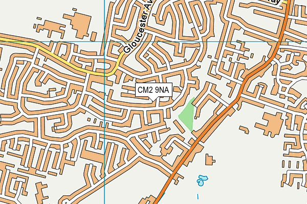 CM2 9NA map - OS VectorMap District (Ordnance Survey)