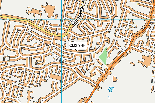 CM2 9NH map - OS VectorMap District (Ordnance Survey)