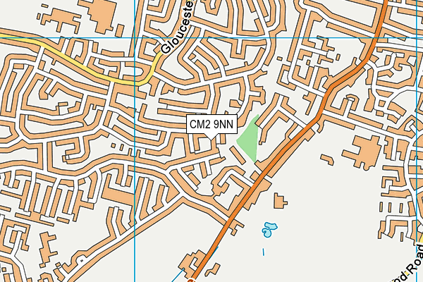 CM2 9NN map - OS VectorMap District (Ordnance Survey)