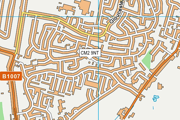 CM2 9NT map - OS VectorMap District (Ordnance Survey)