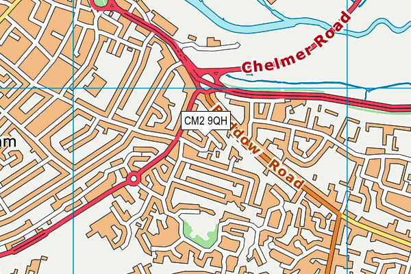 CM2 9QH map - OS VectorMap District (Ordnance Survey)