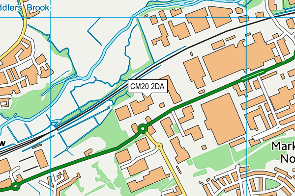 CM20 2DA map - OS VectorMap District (Ordnance Survey)