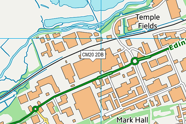 CM20 2DB map - OS VectorMap District (Ordnance Survey)