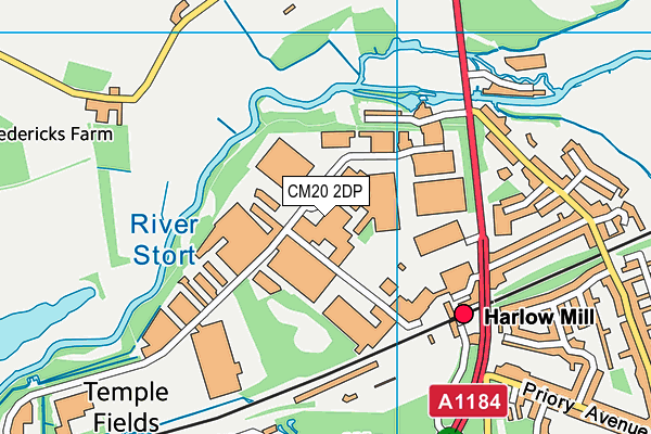 CM20 2DP map - OS VectorMap District (Ordnance Survey)