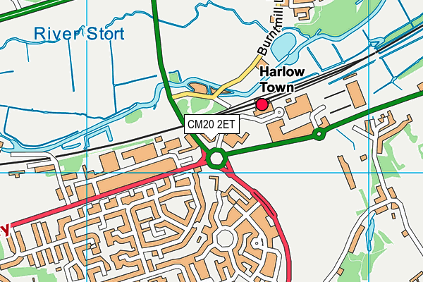 CM20 2ET map - OS VectorMap District (Ordnance Survey)