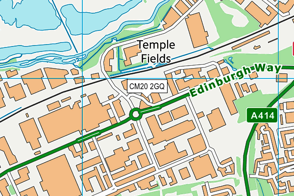CM20 2GQ map - OS VectorMap District (Ordnance Survey)