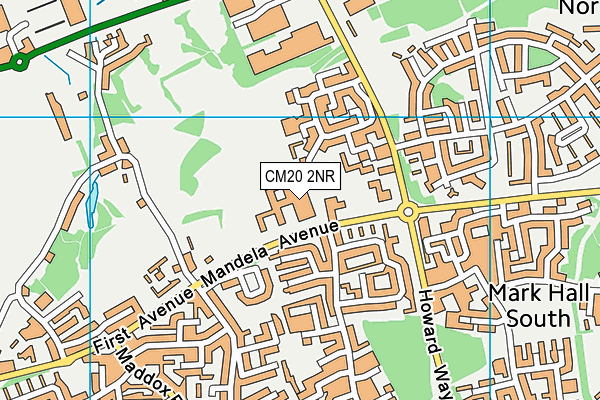 CM20 2NR map - OS VectorMap District (Ordnance Survey)