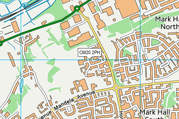 CM20 2PH map - OS VectorMap District (Ordnance Survey)