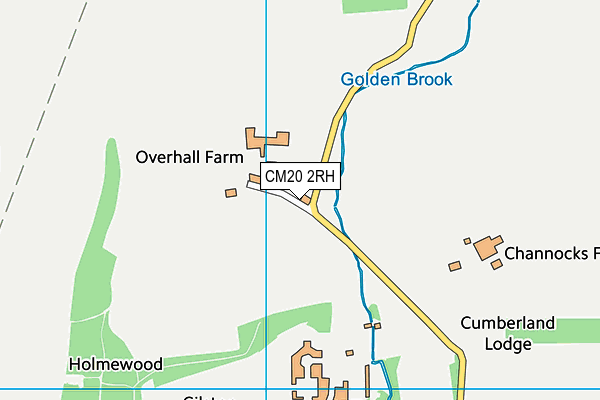 CM20 2RH map - OS VectorMap District (Ordnance Survey)