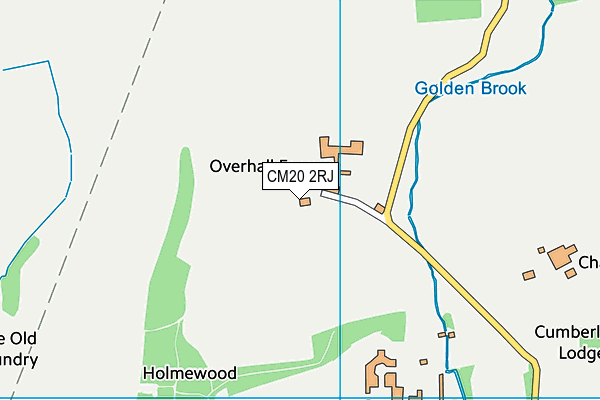 CM20 2RJ map - OS VectorMap District (Ordnance Survey)