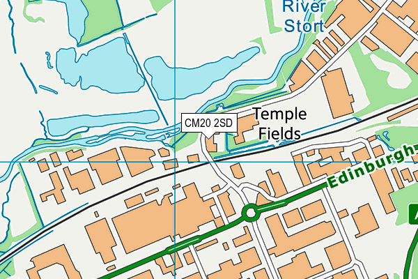 CM20 2SD map - OS VectorMap District (Ordnance Survey)