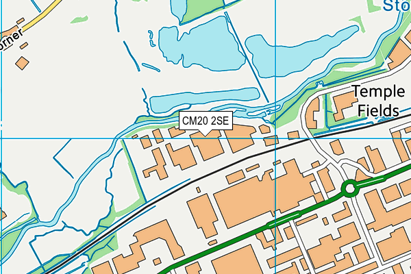 CM20 2SE map - OS VectorMap District (Ordnance Survey)