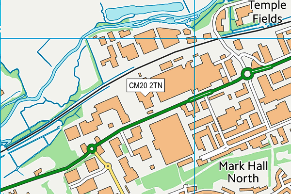 CM20 2TN map - OS VectorMap District (Ordnance Survey)