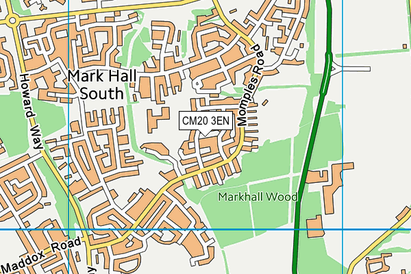 CM20 3EN map - OS VectorMap District (Ordnance Survey)