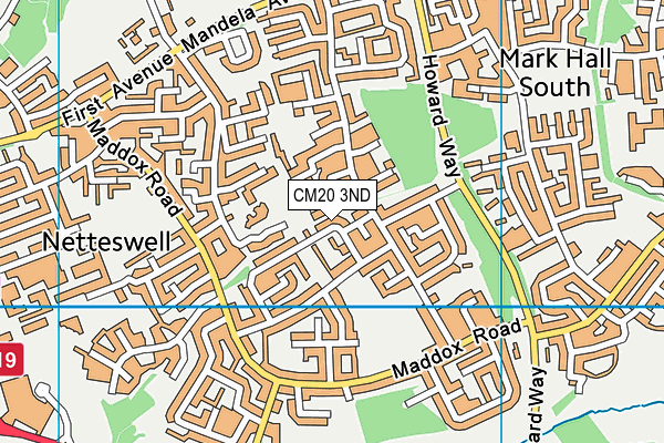 CM20 3ND map - OS VectorMap District (Ordnance Survey)