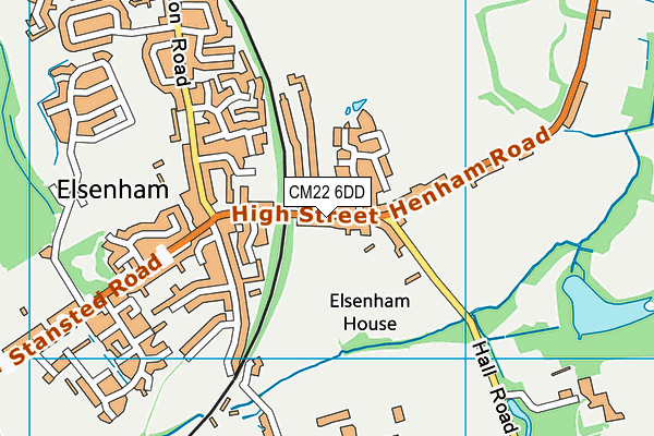 Elsenham Church of England Voluntary Controlled Primary School map (CM22 6DD) - OS VectorMap District (Ordnance Survey)
