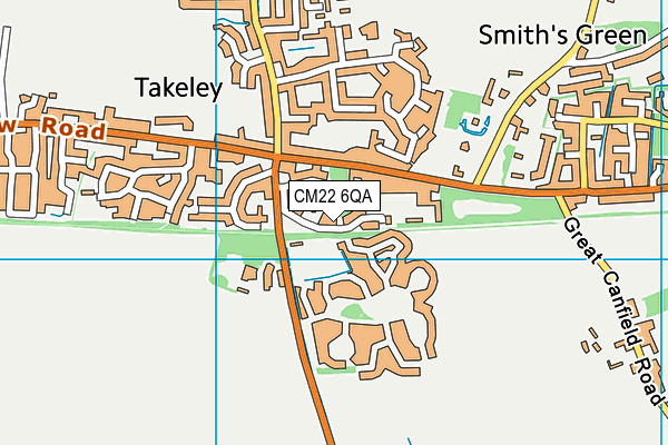 Takeley Football Club (Fsi Stadium) map (CM22 6QA) - OS VectorMap District (Ordnance Survey)