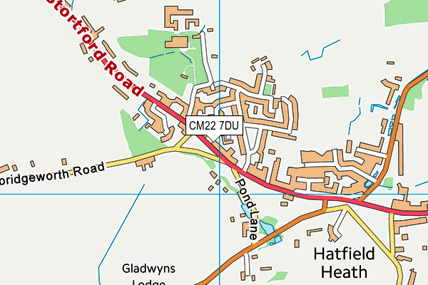 Map of THE THATCHERS HATFIELD HEATH LIMITED at district scale