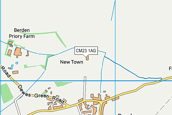CM23 1AG map - OS VectorMap District (Ordnance Survey)