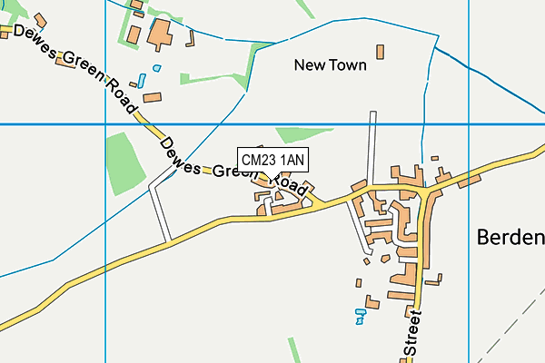 CM23 1AN map - OS VectorMap District (Ordnance Survey)