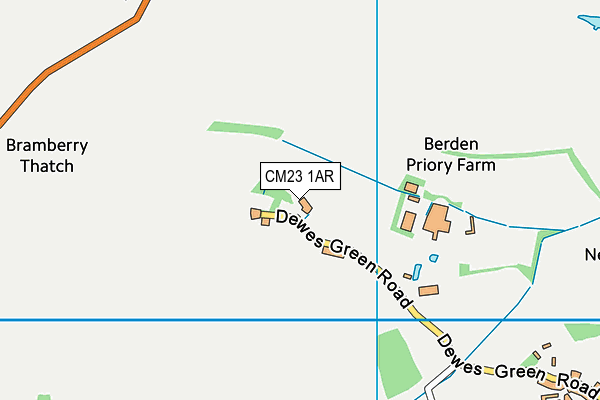 CM23 1AR map - OS VectorMap District (Ordnance Survey)