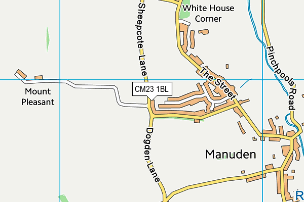 CM23 1BL map - OS VectorMap District (Ordnance Survey)