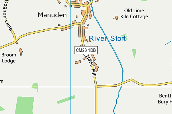 CM23 1DB map - OS VectorMap District (Ordnance Survey)