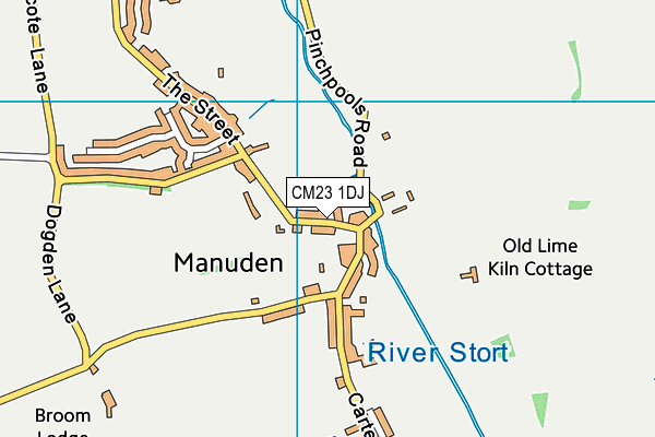 CM23 1DJ map - OS VectorMap District (Ordnance Survey)